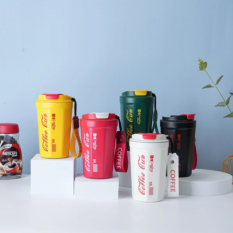 Got d'acer inoxidable aïllat al buit Tassa de viatge de cafè a prova de vessaments